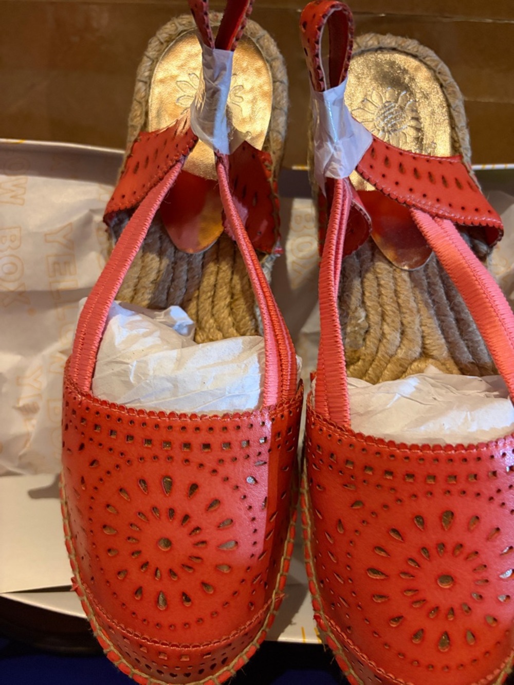 Yellow Box “Winsome” Women's Espadrille Slingback Flats Size 6.5